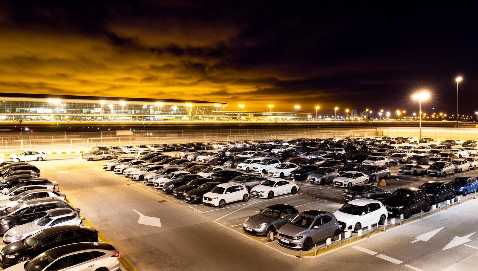 Airport parking background
